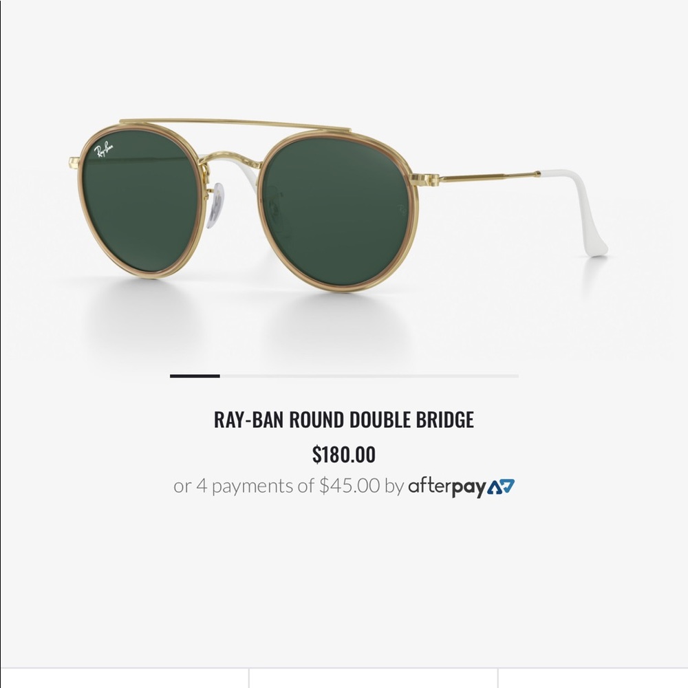 Ray Band Round Double Bridge Sunglasses